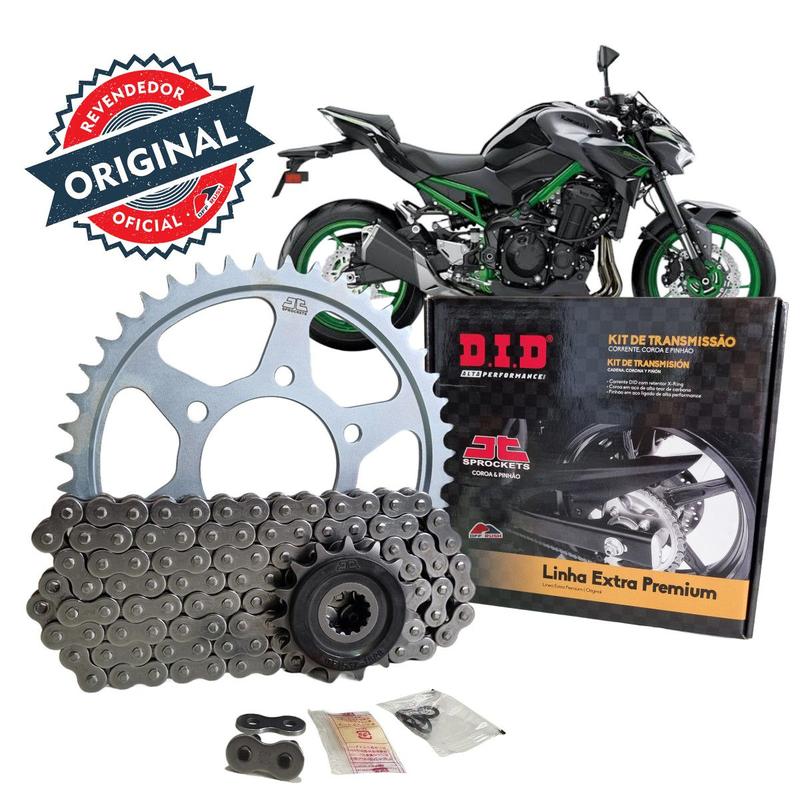 Kit Transmissão C/ Retentor Did Kawasaki Z900 2017 a 2023 - 44/15t